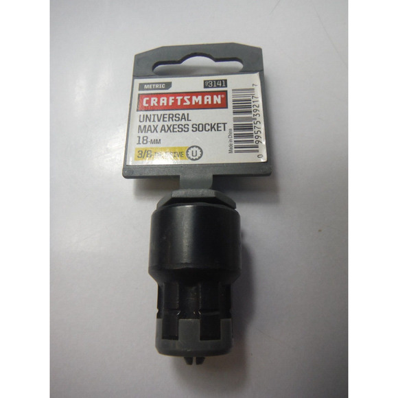 CRAFTSMAN Socket Universal Max Axess 3/8" Drive 18-mm PassThrough 3141 - Picture 1 of 1